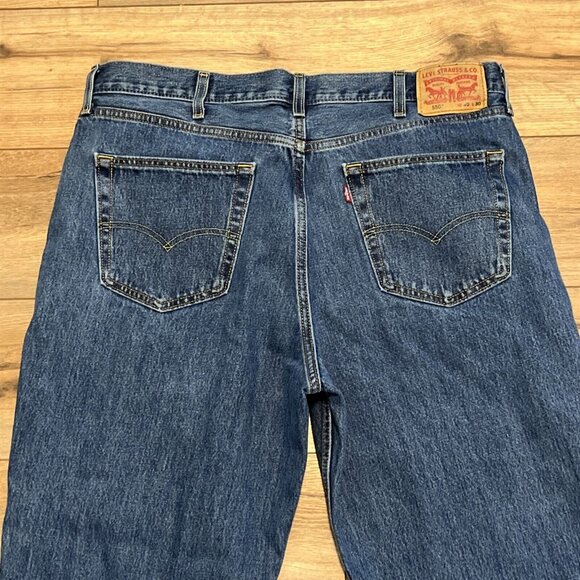 Men's Levis 550 Relaxed Fit Denim Jeans SIZE 40x30 Blue Cotton Modern Red Tab - Picture 11 of 12